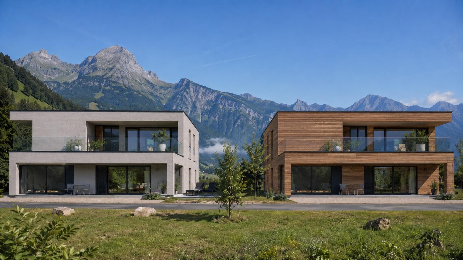 Maison ossature bois neuve en Haute-Savoie — M&M CONSTRUCTION